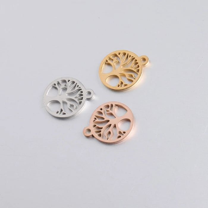 Wholesale Silver/Gold/Rose Gold Stainless Steel Tree of Life