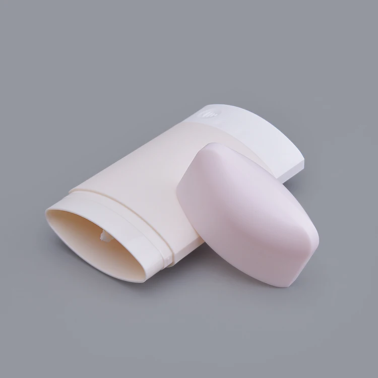 TB30A Oval OEM 50g 65g 75g Pink PP Empty Bottle Solid Rods Sunscreen Stick Bottle Deodorant Stick Container
