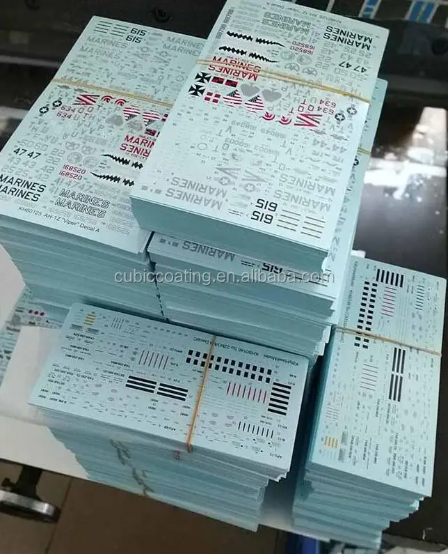 Custom Print  Water Slide Transfer Decals for Scale Model Car Kits