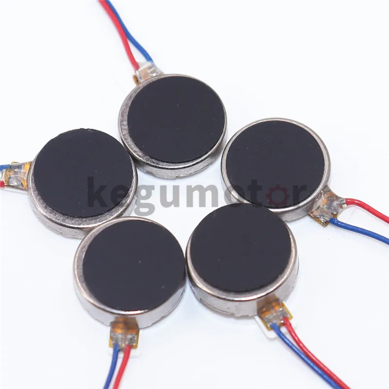 10 PCS 1027 DC 3V Coin Vibration Mini Motor Flat Toy Cell Phone Pager Motor 