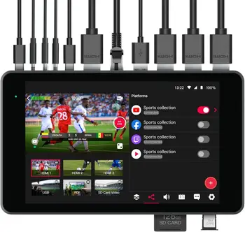YoloLiv YoloBox Pro All-in-one Portable Multi-Cam Live Streaming Studio Encoder Recorder Switcher (USA, Canada, Mexico Region)