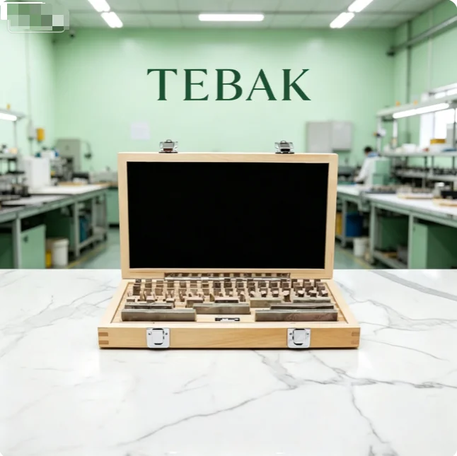 TEBAK High Speed Steel Block Gauge Set, Precision Length Standard Measuring Parts for Caliper Measuring Instrument Calibration