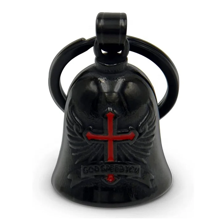 Custom Motorcycle Bell Guardian Angel Bell With Good Luck Biker Gremlin