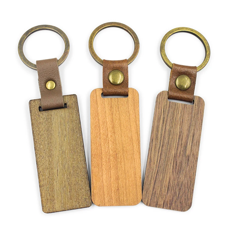 Keyring Engraved Custom Shape Plain Houten Sleutelhanger Wooden Key Chain Surfboard Blank Wood Keychain