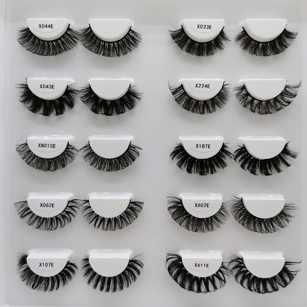 Wholesale Fluffy 3d 25mm Mink Eyelash Vendor Full Strip Eye Lashes ...