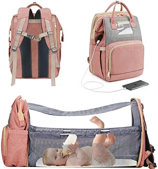 Mochila para pañales Bolsa para cambiar pañales para bebés Mochila para pañales Bolsa para cambiar pañales para bebés