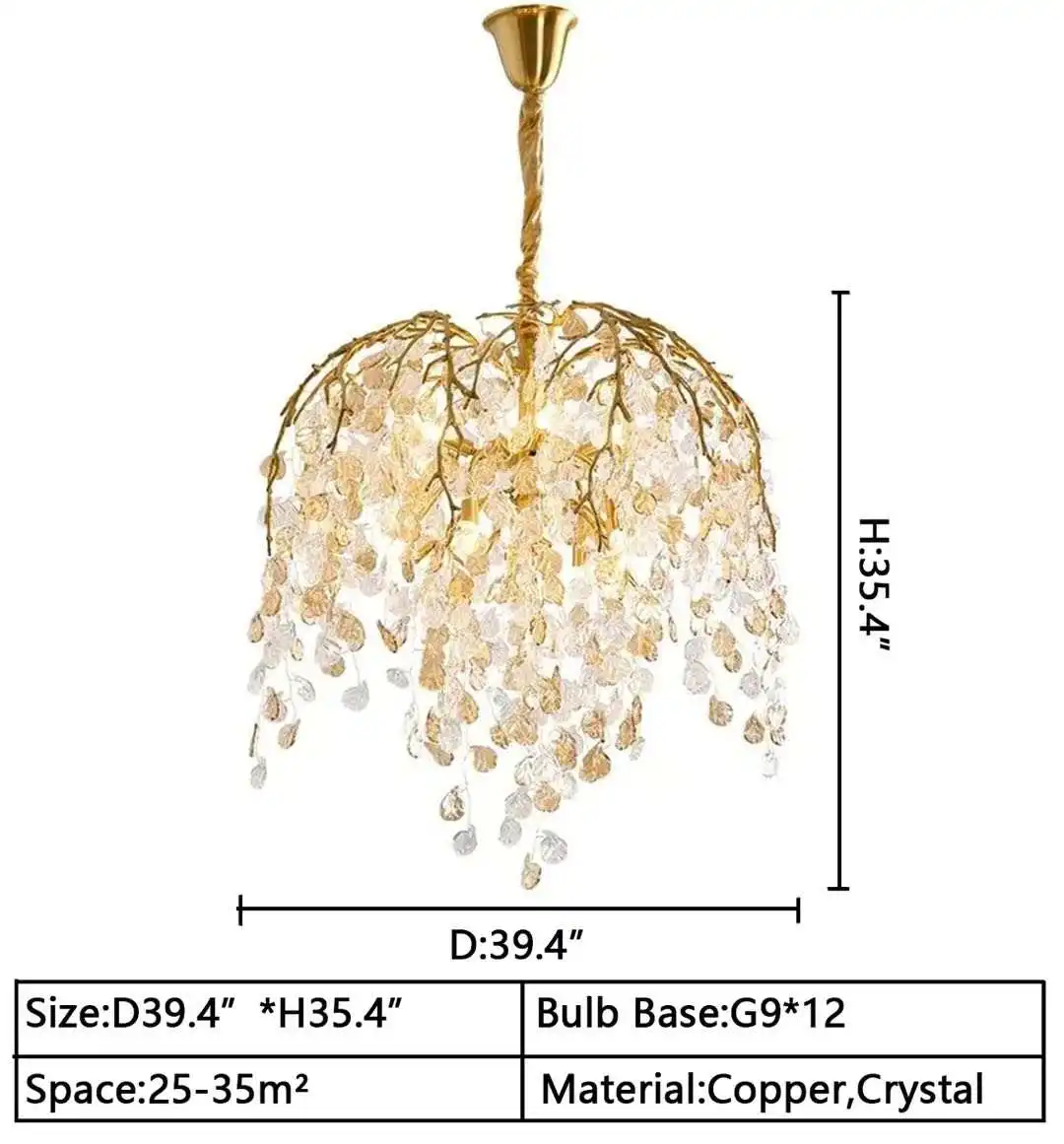 MEEROSEE Wood Branch Chandelier Modern Decoration Chandelier Modern For Living Room Lamps Home Decor Luxury MD93147