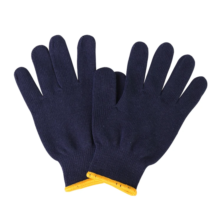 Safety Cotton Gloves Xingyu Pvc Dots Blue Cotton Gloves Bulk Work