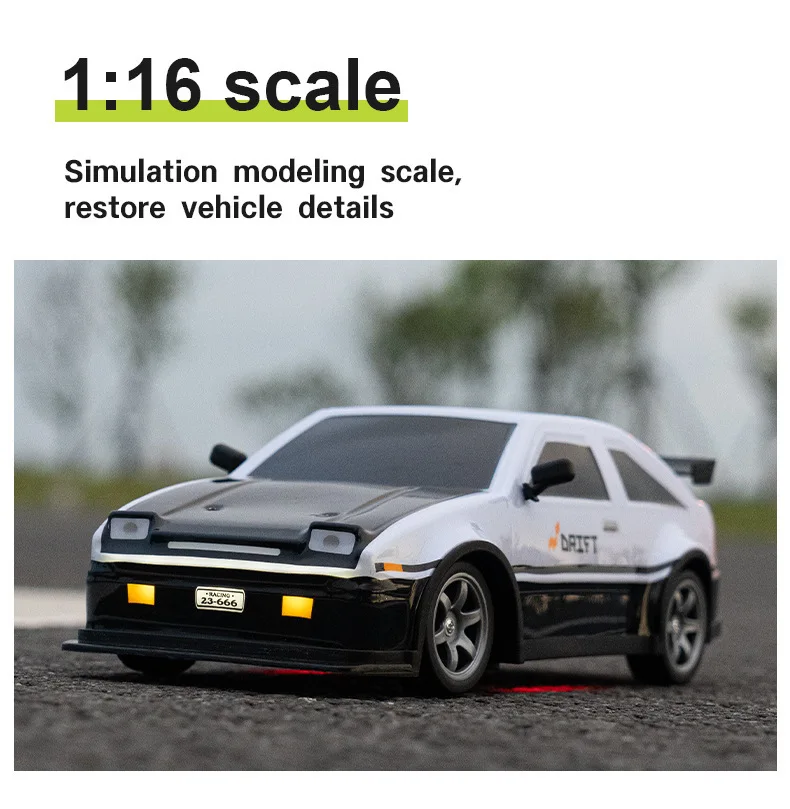 HOSHI Ae86 1:16 RC Car 2.4G High-speed Drift Car With Led Lights S921 S922 S923 S924 4WD Remote Control Vehicle for Kids Gifts