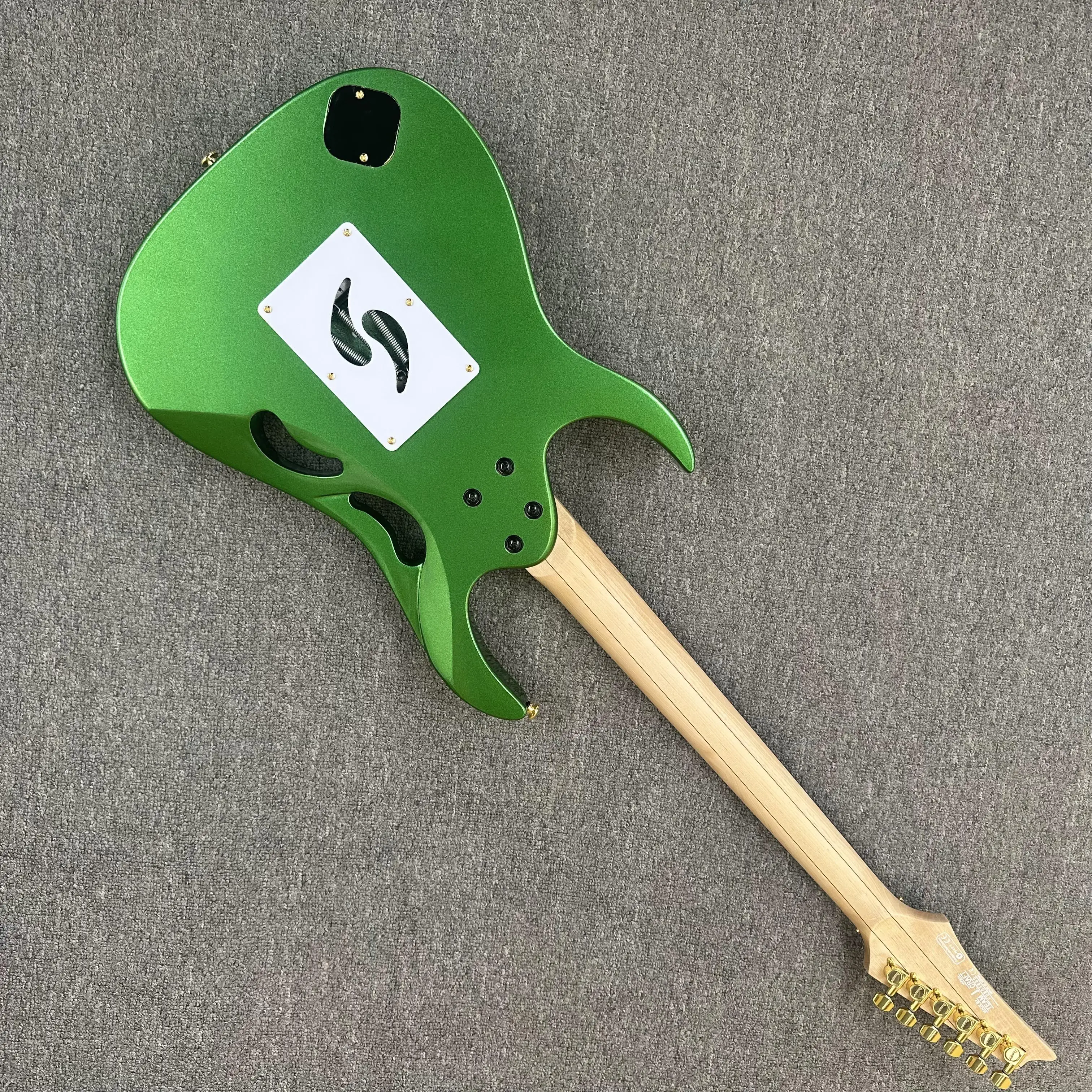 Green 7V Electric Guitar with Gold Hardware - Ship to USA