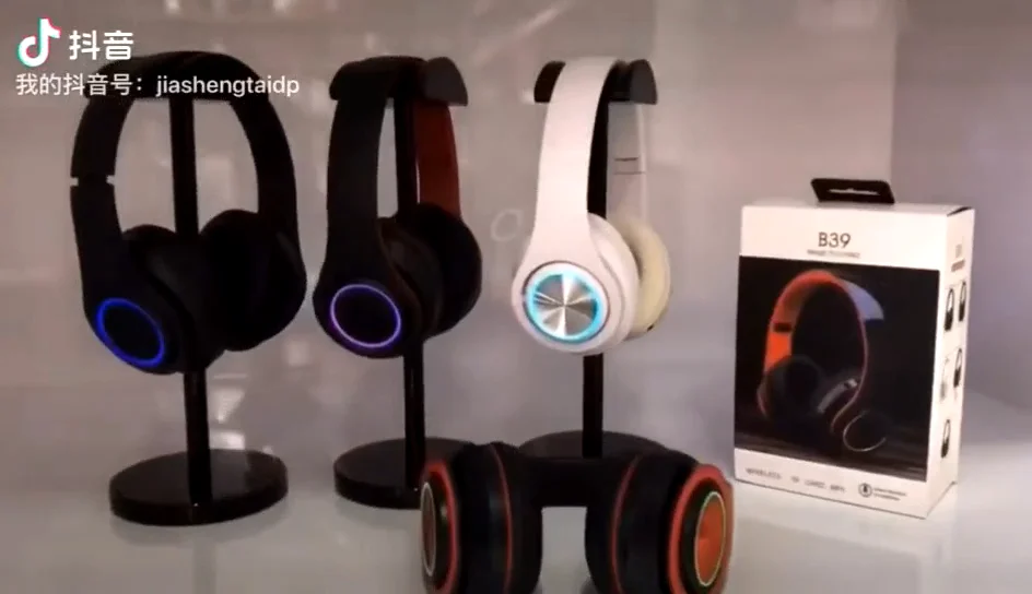 Hot Sale B39 Wireless Headset Cute Headset Led Headset Led Glowing