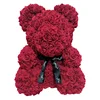 35cm bowknot bear wine red