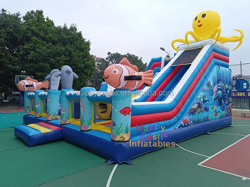 Pirate Ship Commercial Bounce House Inflatables Bouncer Combo ...