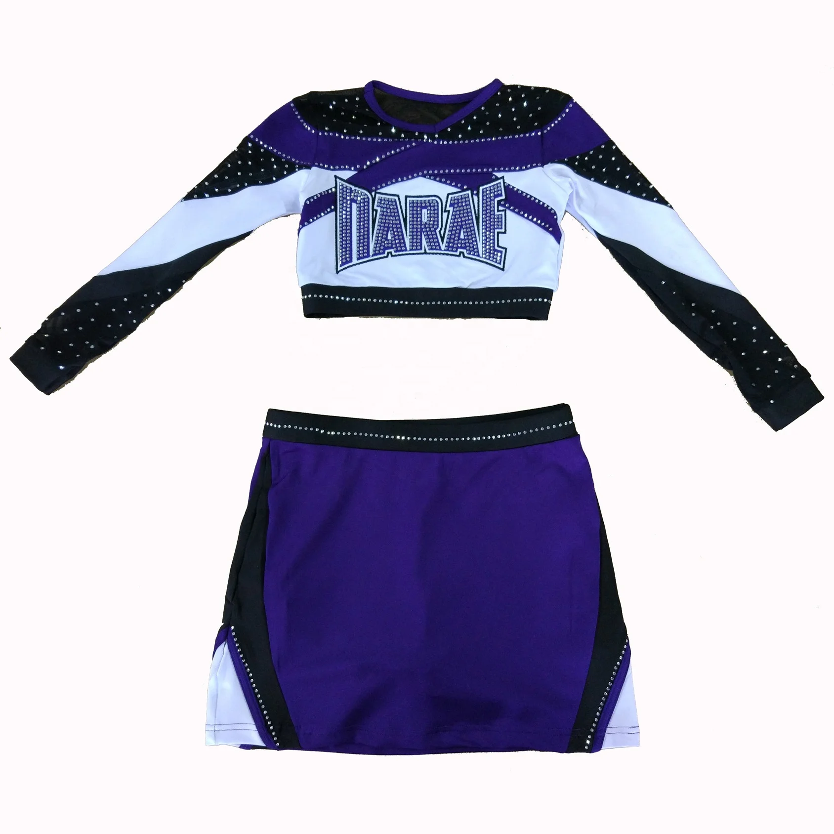 2024 Rhinestones Cheerleading Uniforms For Cheerleaders With Factory ...