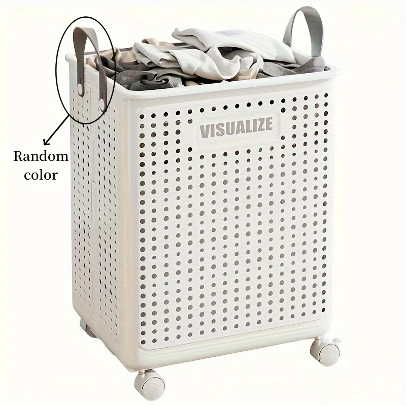 Foldable Toy Storage Boxes Clothes Dirty Collapsible Laundry Storage Basket Bins With Wheels