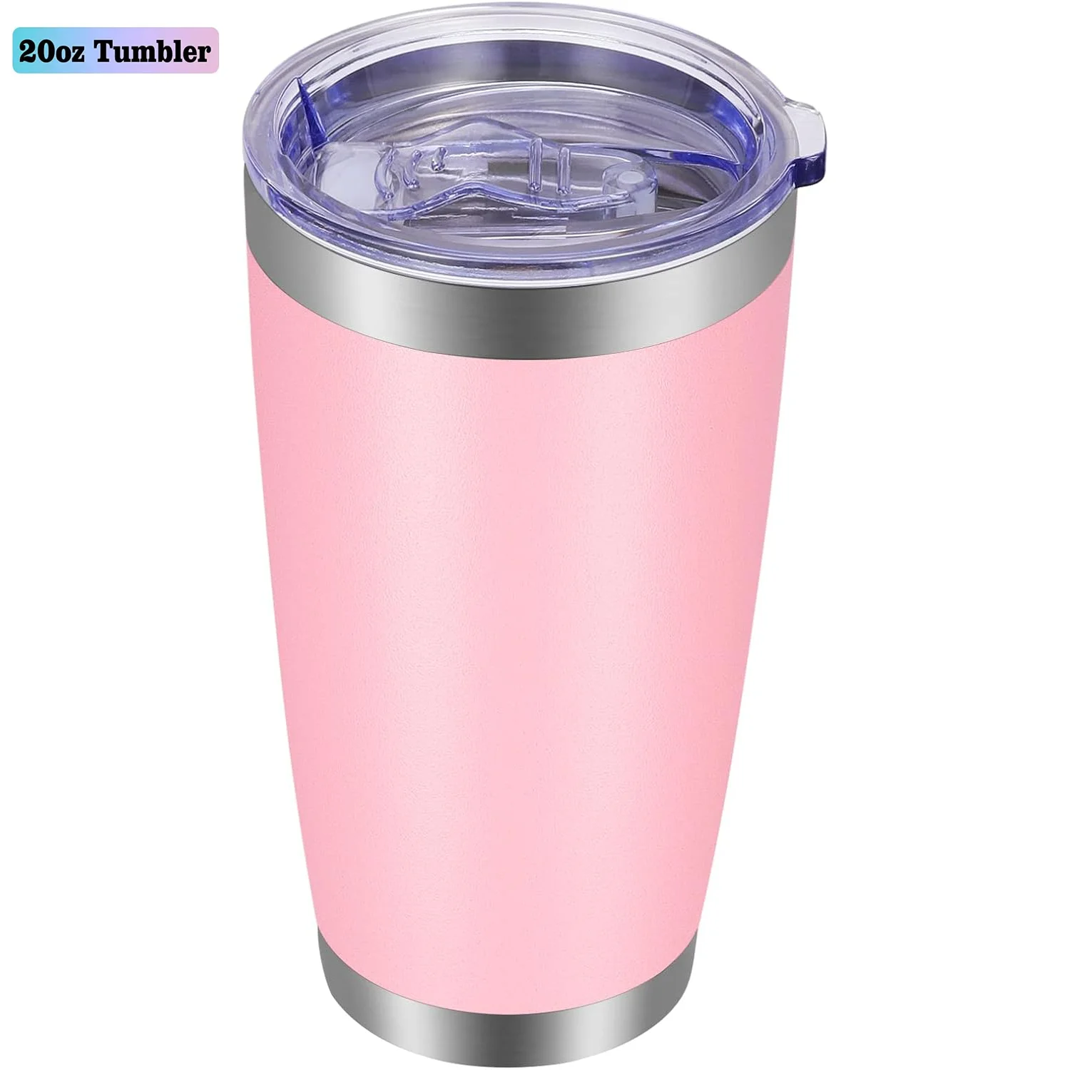 Travel Mug 20oz Double Walled Stainless Steel Eco-Friendly Coffee Tumbler with Lid and Hand Grip for Party Use with Custom Logo