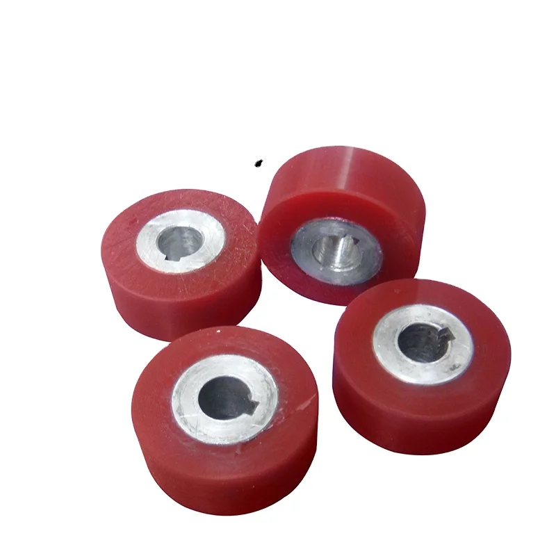 Engineering Plastic Custom Colored Pu Small Rollers Wheel Rubberized Wear Resistant Roller 40mm Manufacturer Polyurethane Wheel