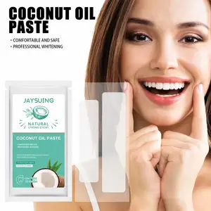 Jaysuing Coconut Oil Whitening Toothpaste Cleaning Yellow Tooth Smoke Stain Tooth Brightening White Tooth Oral Care Stickers