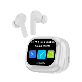 Smart Fashionable Design Wireless In-Ear Earphones Outdoor Sports High-Fidelity Sound Quality Touch-Screen Convenience