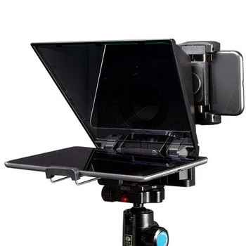 Portable FEELWORLD TP2A Teleprompter for 8 Inch Smartphone/Tablet/SLR Camera Prompters with Remote Control for Live Streaming detail image