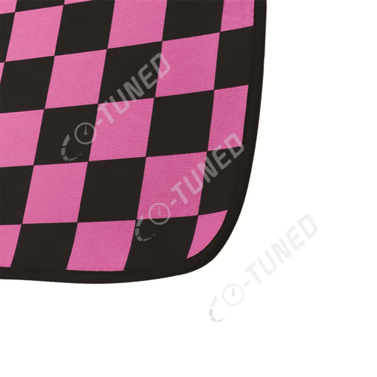 4PCS JDM Racing Cluture Checkered Print Car Floor Mat Accessories Classical Carpet Anti-Slip  Floor  Foot Pad Mats