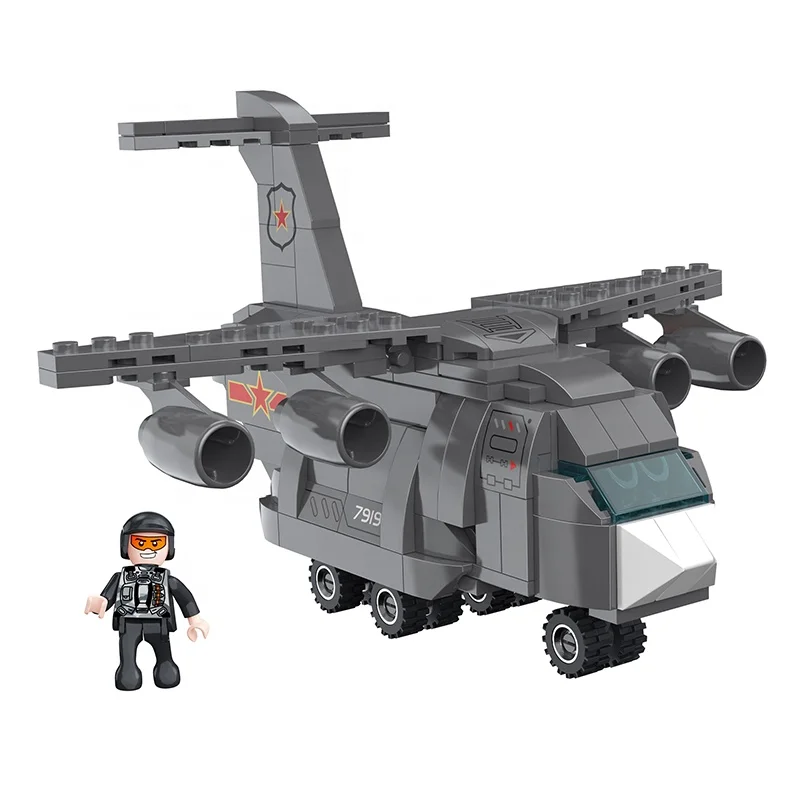 COGO DIY Q Edition Plane Educational Block Toy Building Block Popular Toys Kid Build Sets Airplane Building Blocks Toys