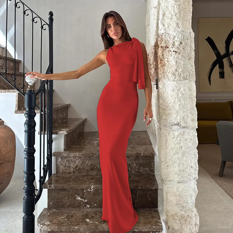 open lace back dress Women's Dress Dresses for Women Solid Shawl Collar Wrap Detail Dress Dresses  (Color : Red, Size : Medium) : Amazon.com.au: Clothing, Shoes & Accessories