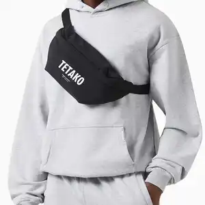 Men Custom Designer Outdoor Waterproof Travel Black Camera Waist Chest Crossbody Sling Bag With Logo