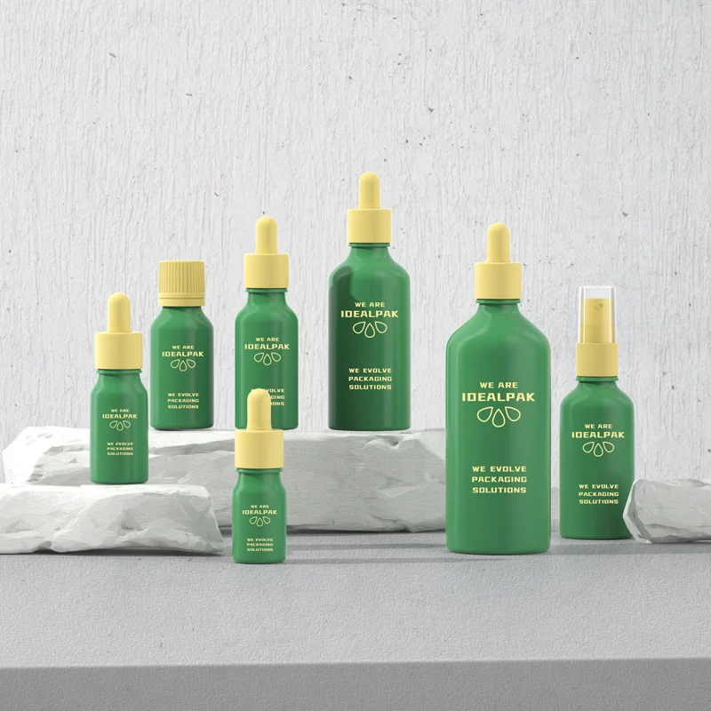 Luxury Custom Round Cosmetic Frosted 30ml 50ml 100ml Face Hair Glass