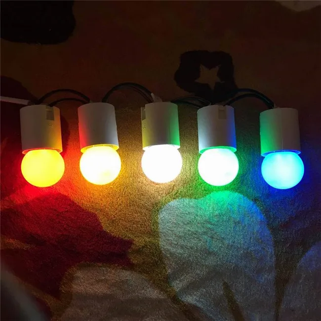 G45 Multicolor Christmas Decorative Led Mini Lantren Bulb for Indoor Outdoor