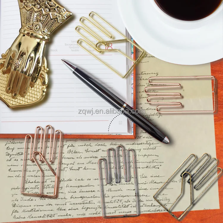Clips De Papel De Metal Para Manualidades,Clips De Metal De Bronce Vintage,Tamaño Grande,En