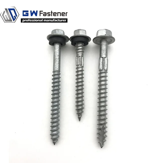 Class 4 Galvanised Hex Head T17 Timber Wood Screw