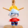 Male figure with blue hair and yellow hat,12cm/38g