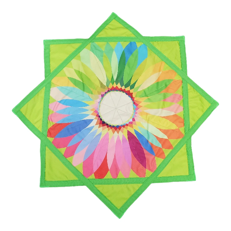 BVCY Flowstar Custom Customize Personalized Beginners Flow Star Spinning Cloth Easy To Rotate Sided Print Double Stitched Flow Toy Dapo Star 27 Inch