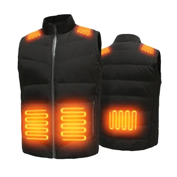 2023 Unisex In Stock 4 9 Heating Zones Hunting Vest Far Infrared Heating Elements Vest with Battery Pack