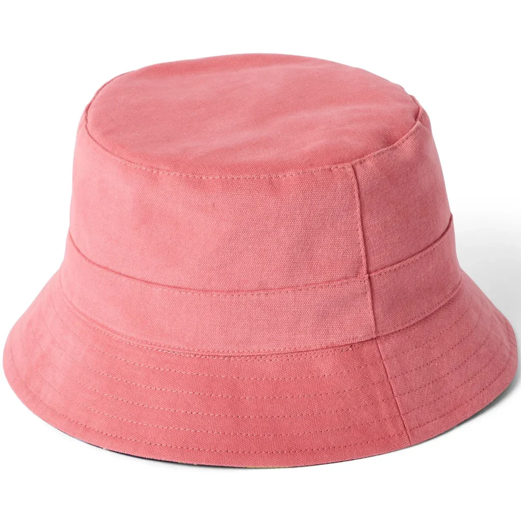 Unisex Vintage Bucket Hat aus einfarbigem Canvas mit individuellem Logodruck und Stickerei, geeignet für Freizeitangeln und_voghion.com