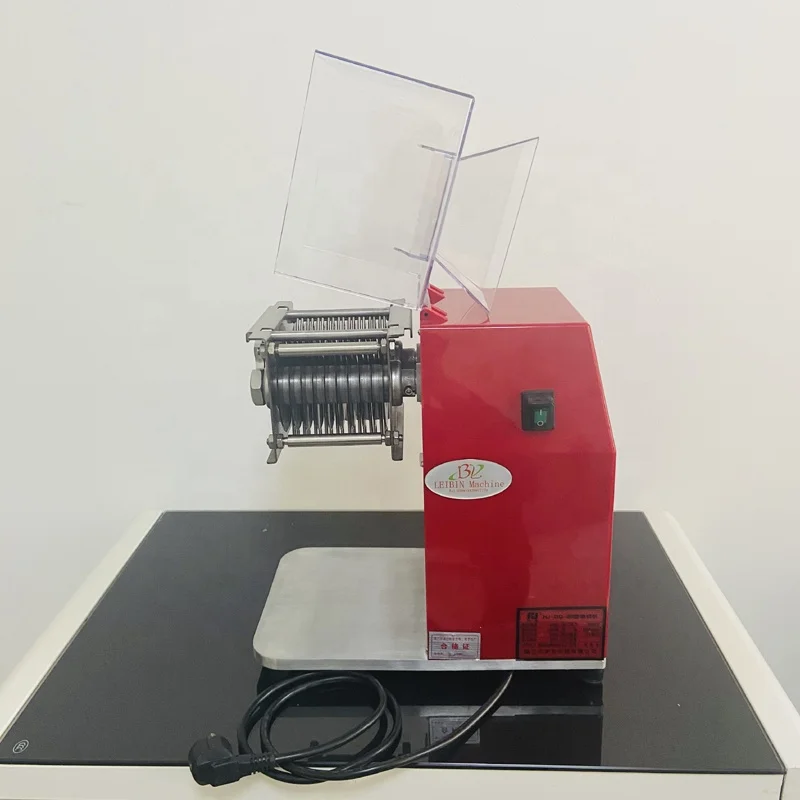 Automatic Commercial Mini Table Top Food Cutting Cutter Vegetable Fruit Slicer Fresh Meat Slice Machine