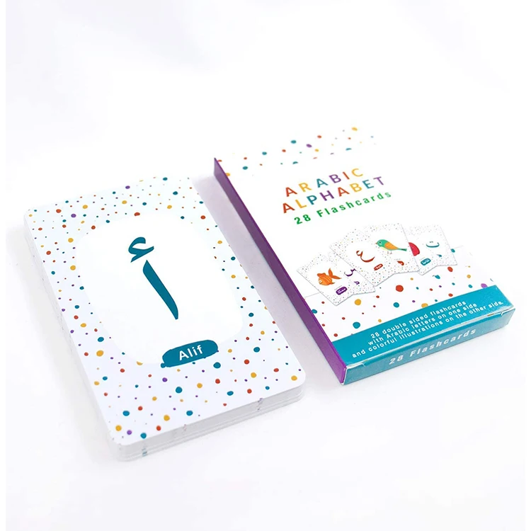 Высокое качество, изготовление на заказ, Арабская флэш-карта, оптовая продажа, флэш-карты с принтом для детей, образовательные