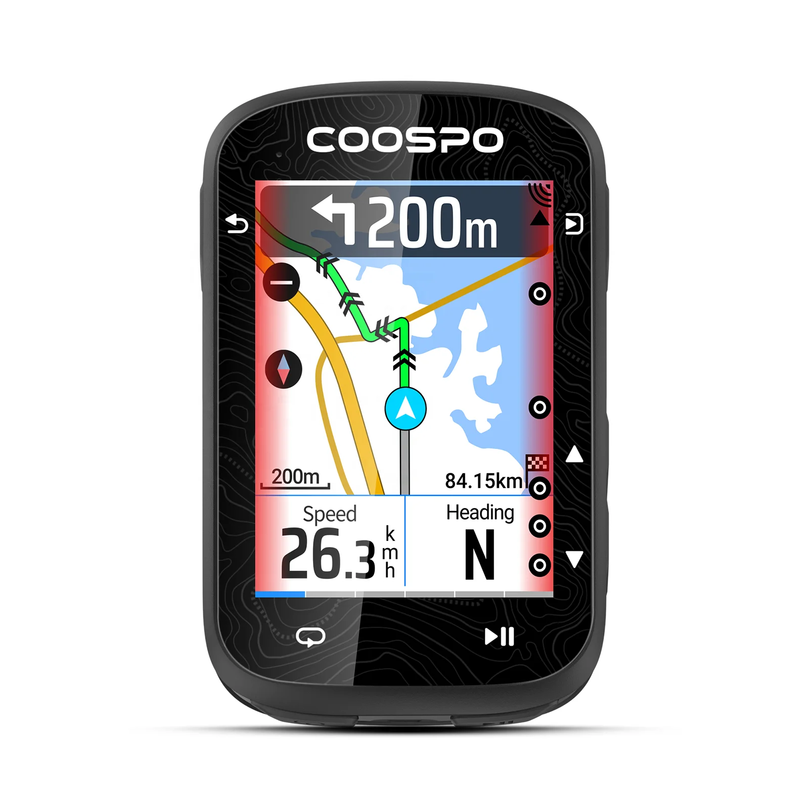 COOSPO CS600 GPS Bike Computer with ANT+ and Touchscreen, 2.4