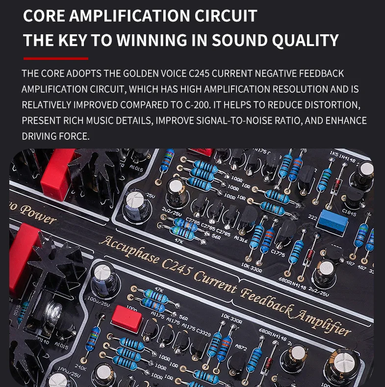 BRZHIFI golden voice C245 line Class AA servo front amplifier HiFi class audio preamplifier factory