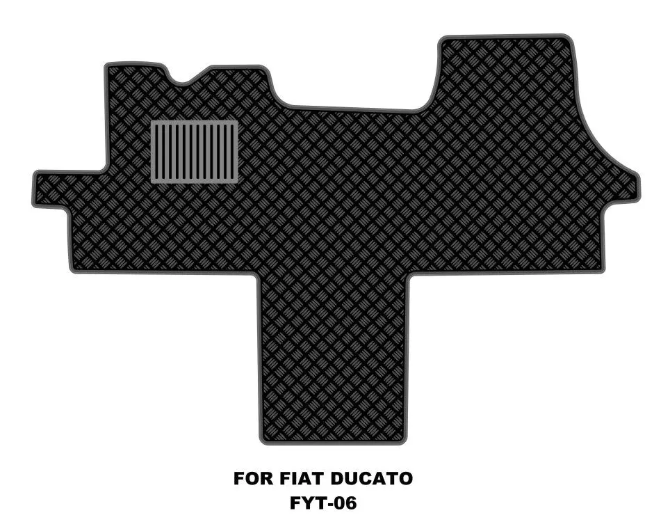 Fiat Ducato 2007-Now New Fully Tailored Van Floor Mats Heavy Duty Rubber