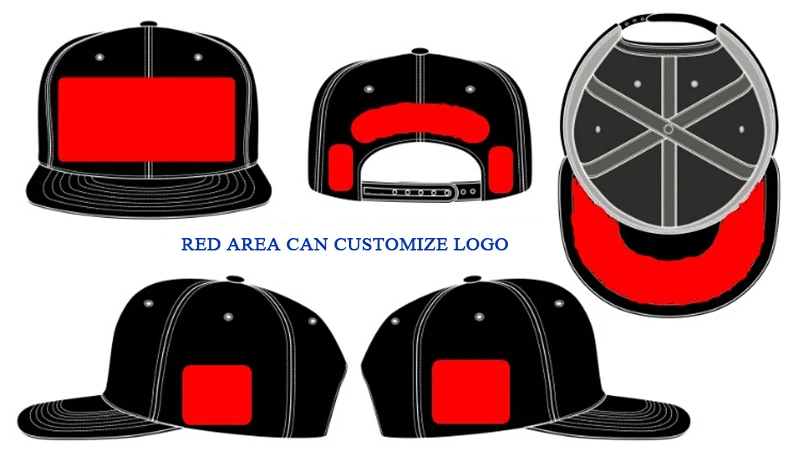 Jx Custom Logo Hip-hop 5 Panel Hat Satin Lined Baseball Snapback Cap ...