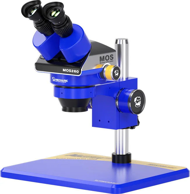 Mechanic MOS260-B11 Trinocular Stereo Microscope 6-45X Zoom for ...