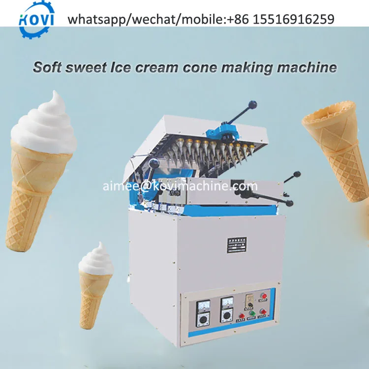 Ice Cream Cone Wafer Making Machine Ice Cream Paper Cone Sleeve Umbrella Wafer Making Machine