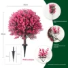 Ground insertion pink eucalyptus style
