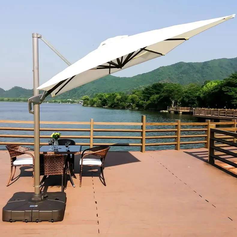 Cantilever Hanging Patio Umbrella Luxury Garden Umbrella Patio Canvas Parasol Buy Luxury