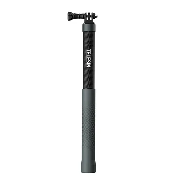 Telesin Portable Selfie Stick for Go Pro Hero 13 DJI Action 5 Sport Cameras 1.2 Meters Extend Carbon Fiber Selfie Stick detail image