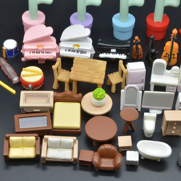 Wholesale Bulk Modern Furniture Miniatures Bathroom Dolls House