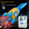 Rocket car bubble machine-manual version-blue yellow
