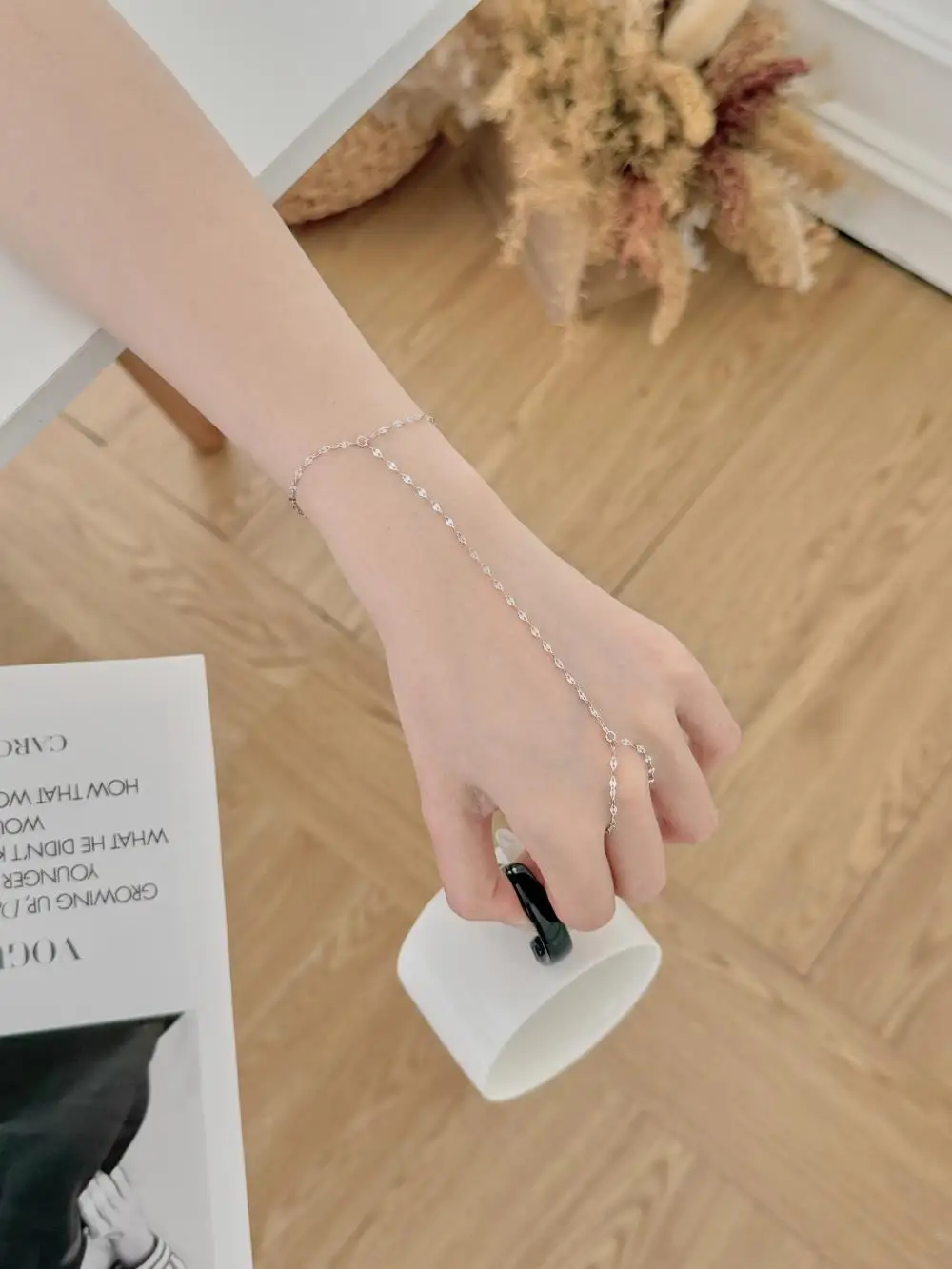 KAKODIY lip chain women's bracelet 925 sterling silver jewelry 18K gold plated bracelet detail 1